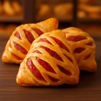 Конверт слойка с малиной 2 кг